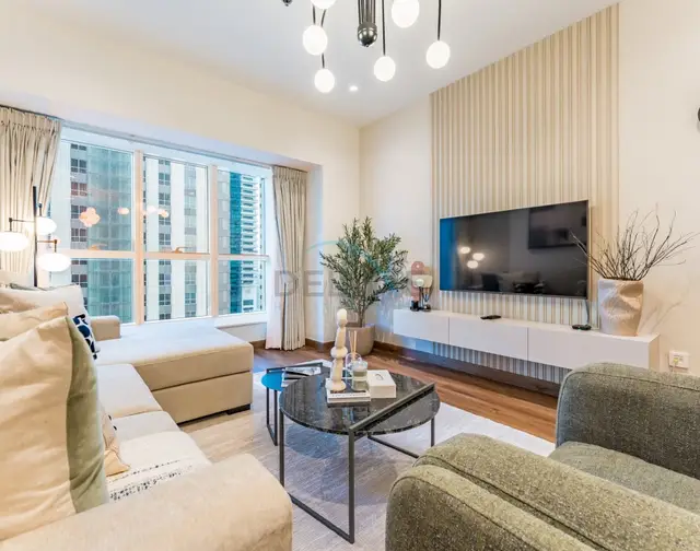 Upgraded 2-Bedroom with Partial Sea and City Views Near the Beach — Dubai Marina